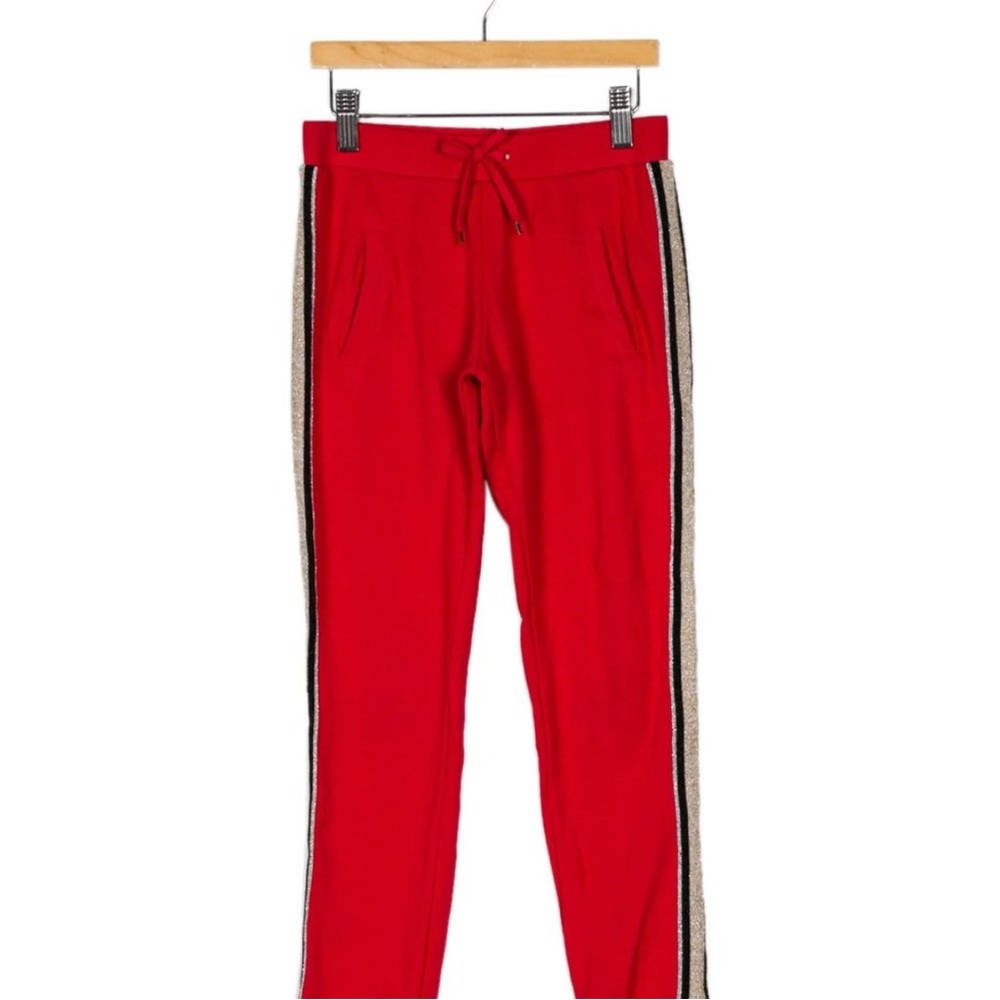 LITTLE MARC JACOBS Girl Red Track Joggers Pants Size 10 138